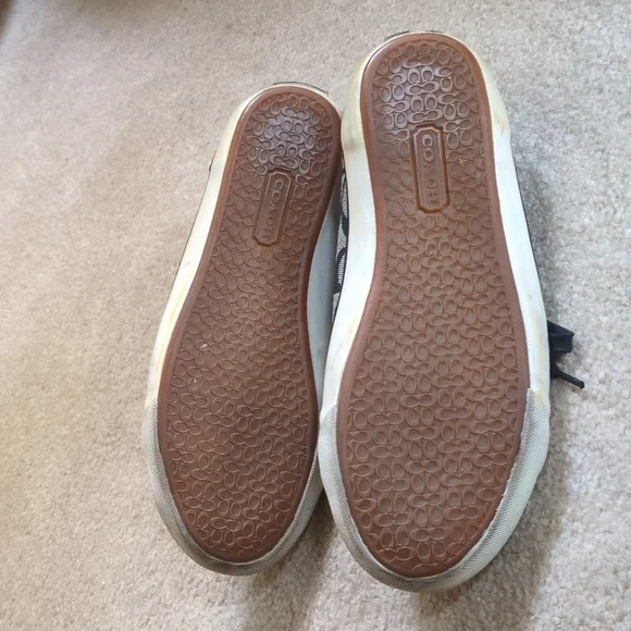 Coach Shoes, Size 7. Worn A Few Times. Canvas, Leather & Rubber. - Picture 6 of 7